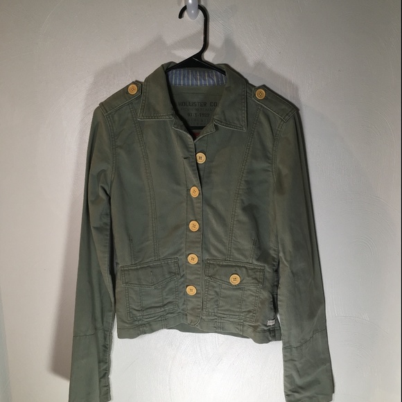 Hollister Jackets & Blazers - Olive Green Hollister Jacket Small